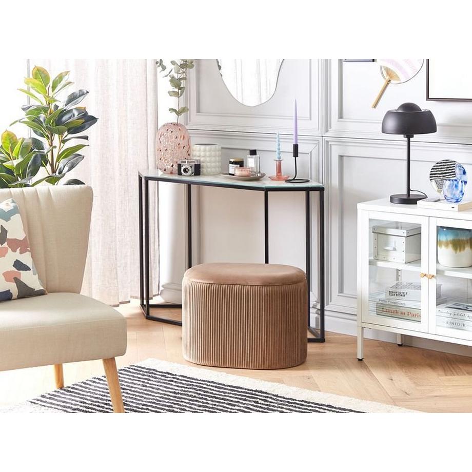 Pouf mit Stauraum aus Samtstoff  RICHLAND