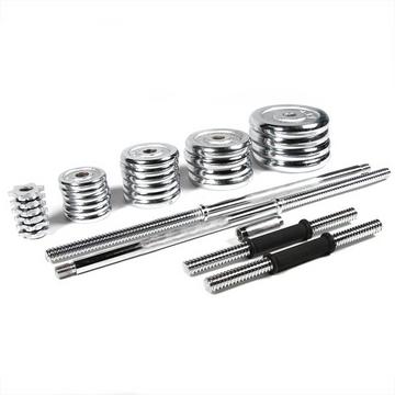 Set Hantelscheiben und -stangen 50kg "Dumbbell And Barbell Set" Ø 25mm GladiatorFit