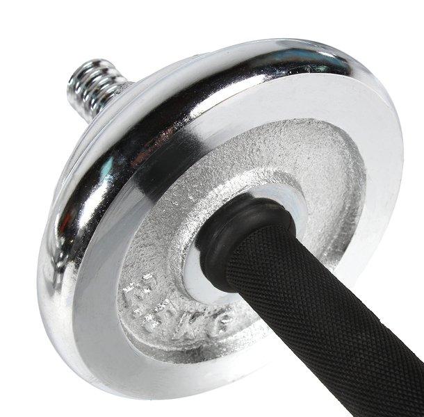 GladiatorFit  Set Hantelscheiben und -stangen 50kg "Dumbbell And Barbell Set" Ø 25mm GladiatorFit 