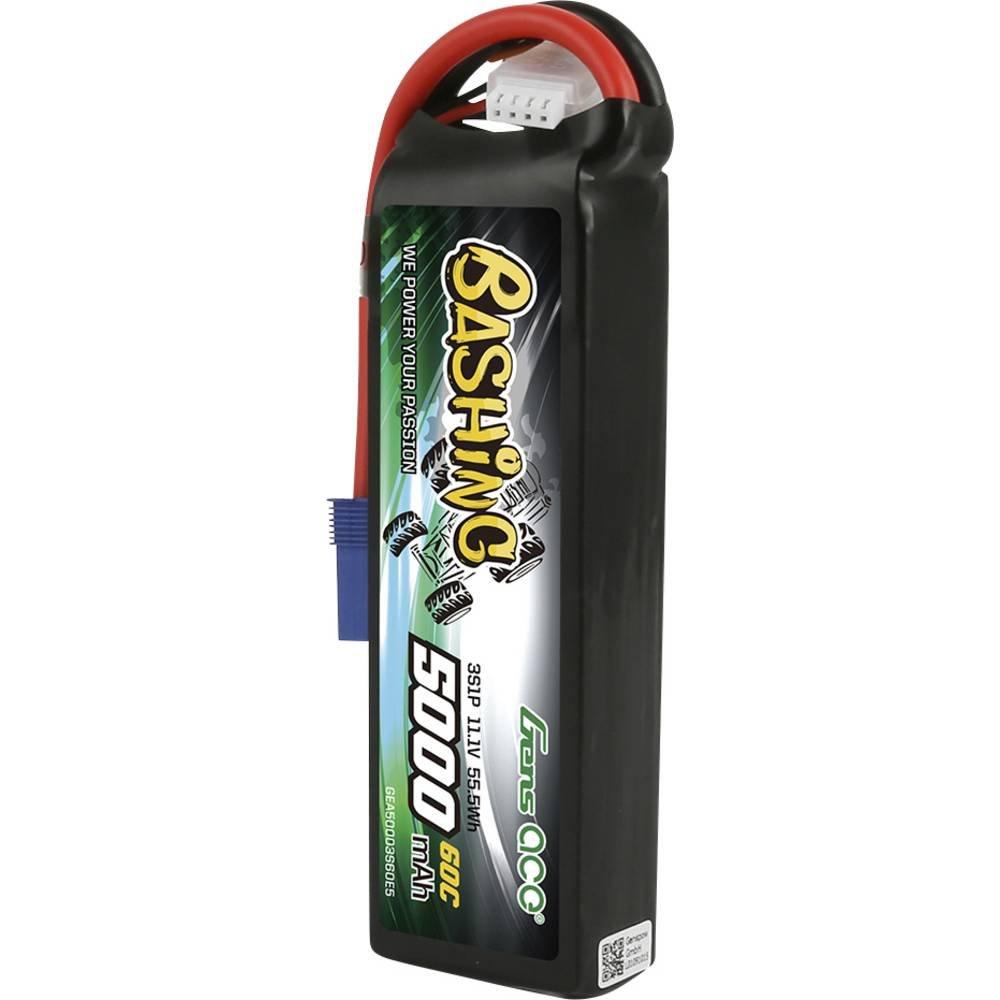 Gens ace  5000mAh 11.1V 3S1P 60C Lipo Battery Pack with EC5 Plug-Bashing 