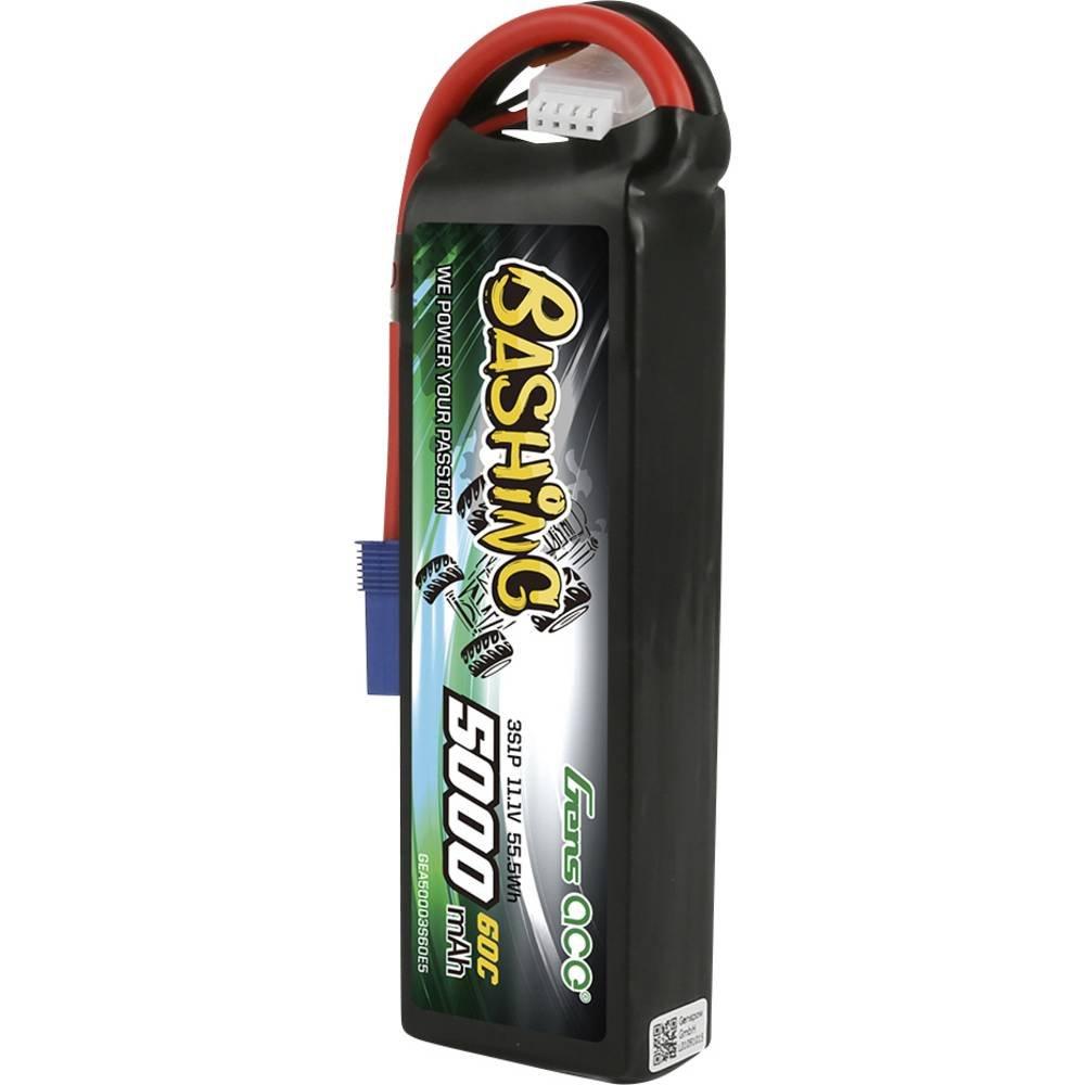 Image of 5000mAh 11.1V 3S1P 60C Lipo Battery Pack with EC5 Plug-Bashing