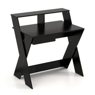 B2X Bureau d'ordinateur en forme de X avec tiroir et support pour moniteur  