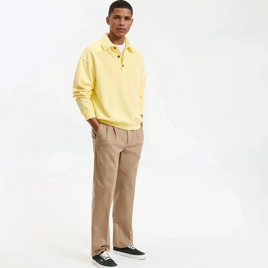 La Redoute Collections Chino Hose mit Bundfalten  