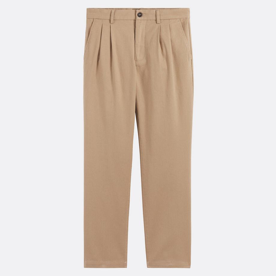 La Redoute Collections Chino Hose mit Bundfalten  