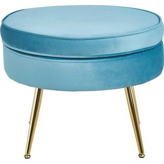 mutoni Pouf in velluto azzurro  