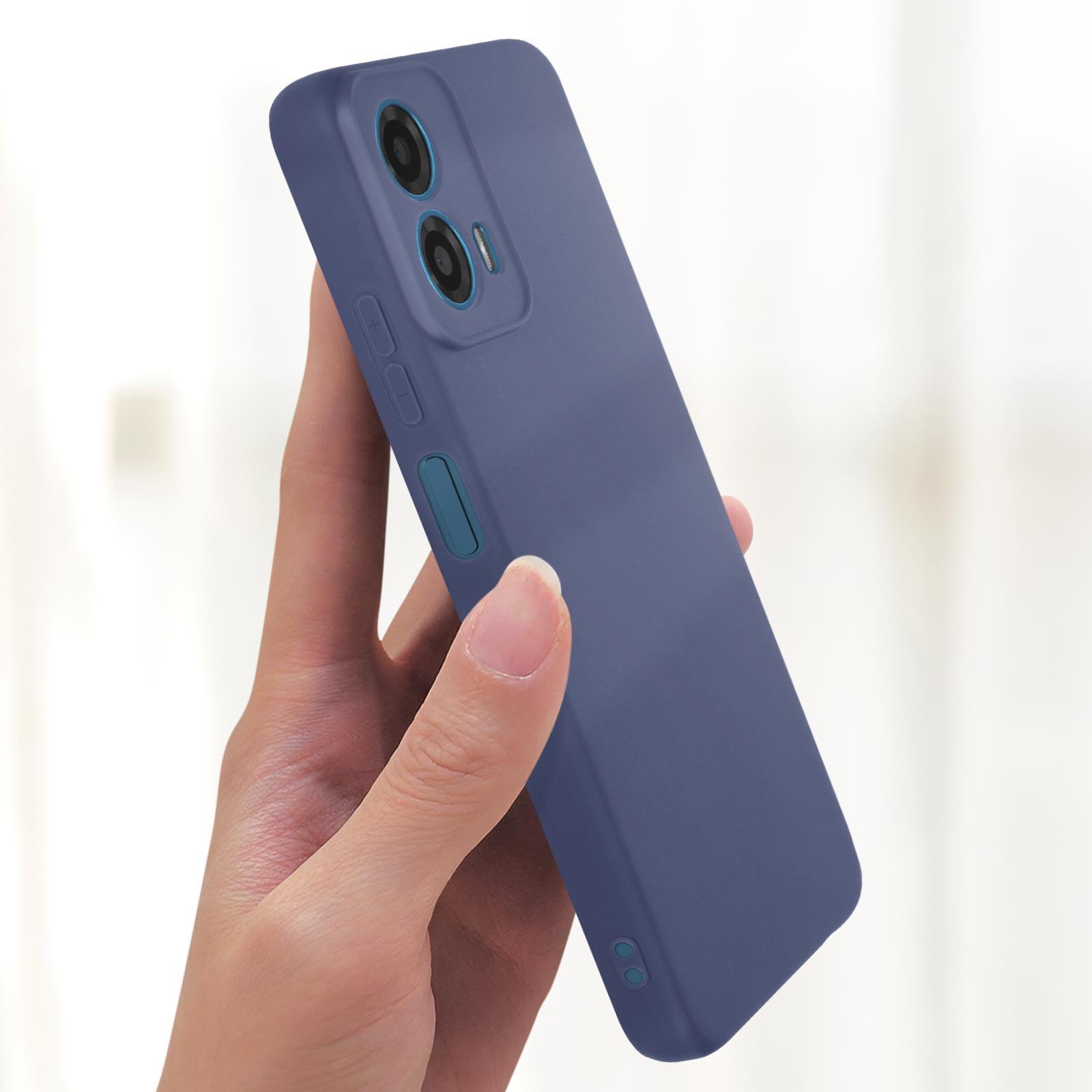 Avizar  Coque Motorola Moto G34 5G - Bleu roi 