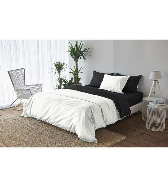 Living Home Uni Satin Doubleface Taie d'oreiller  