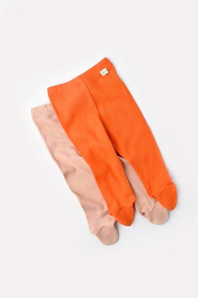 Image of Strickhose Mit Fuß, 2 Pack Unisex Orange 56