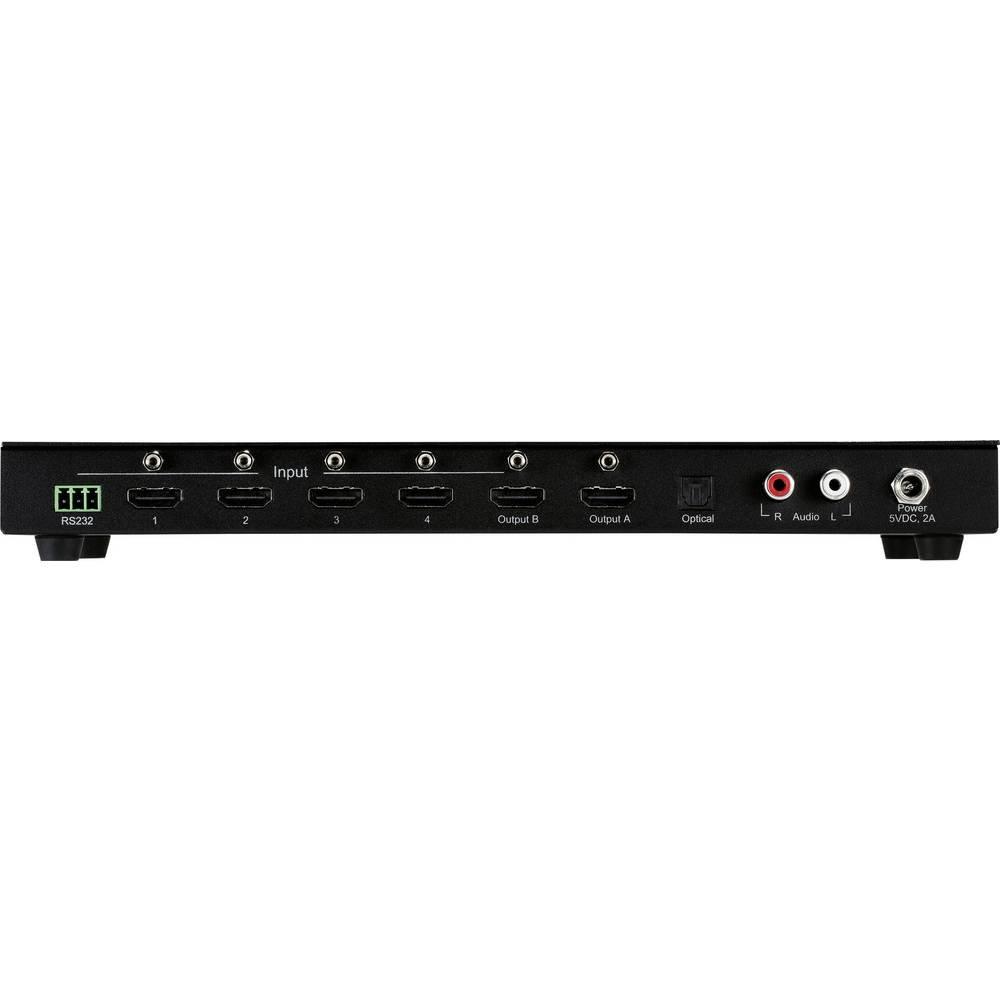 SpeaKa Professional  4x2 HDMI-Switch mit Audio Extraktor 