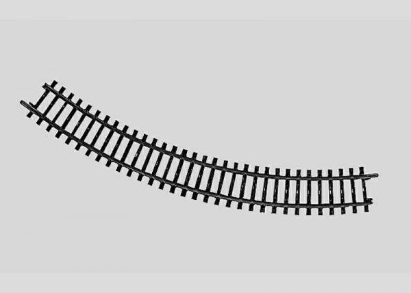 märklin          Inhalt:            1/1 = 45°. Kleiner Radius für Nebenstrecken und Industriebahnen. Nicht mit langen Fahrzeugen befahrbar.                  