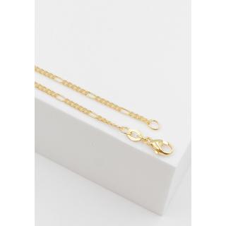 MUAU Schmuck  Collier Figaro Gelbgold 750, 1.8mm, 42cm 