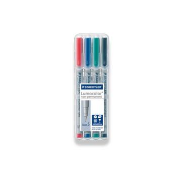 STAEDTLER Lumocolor non-perm. S 311 WP4 4 Farben ass.