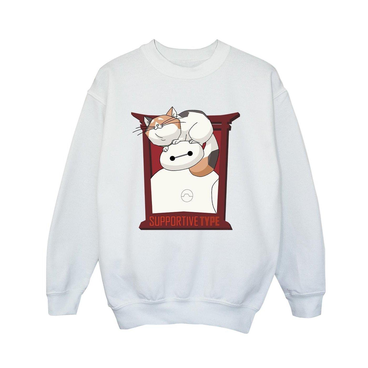 Image of Big Hero 6 Baymax Frame Support Sweatshirt Unisex Weiss 152-158