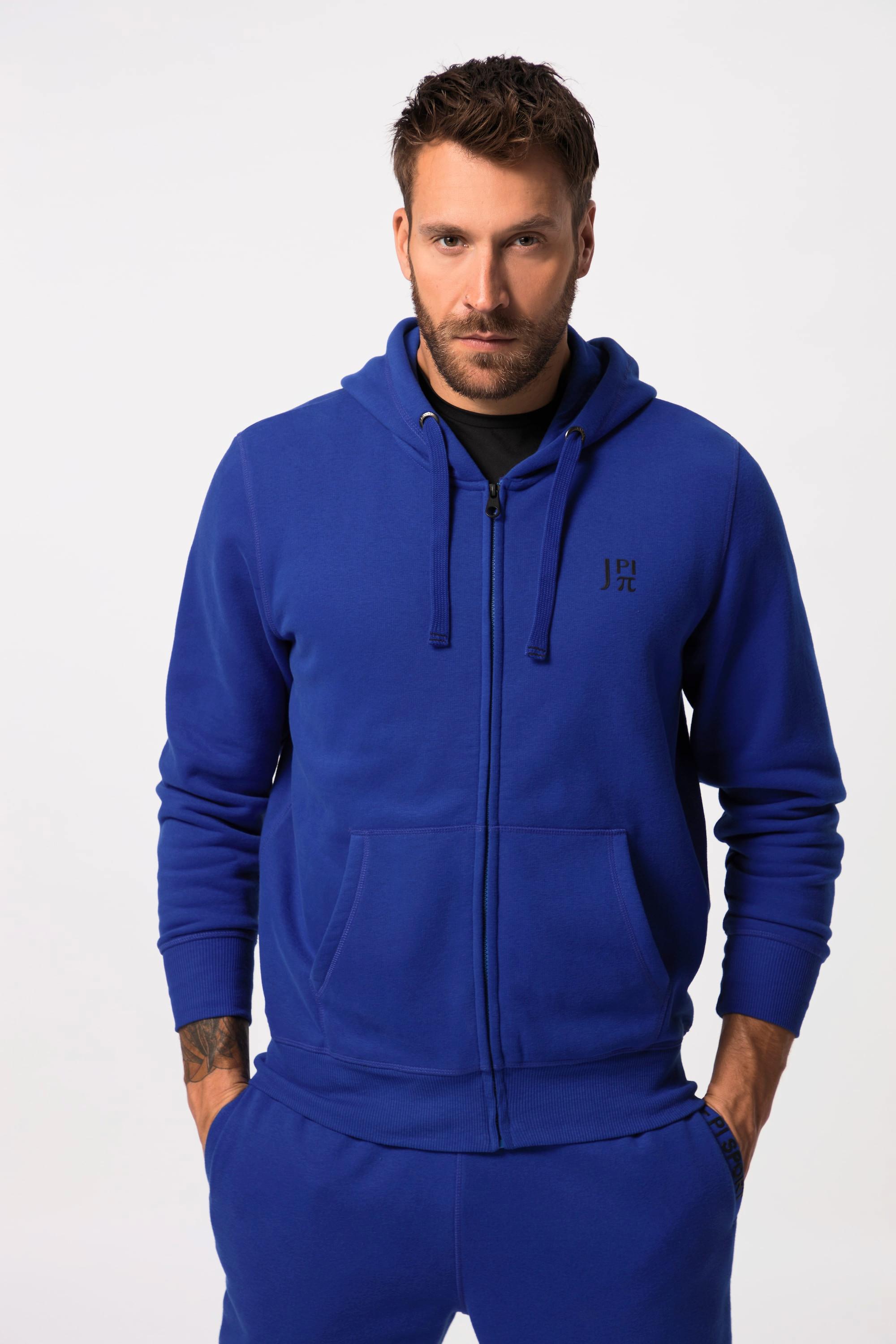 JP1880  Hoodie-Jacke, Fitness, Sweat, Kapuze, Prints 