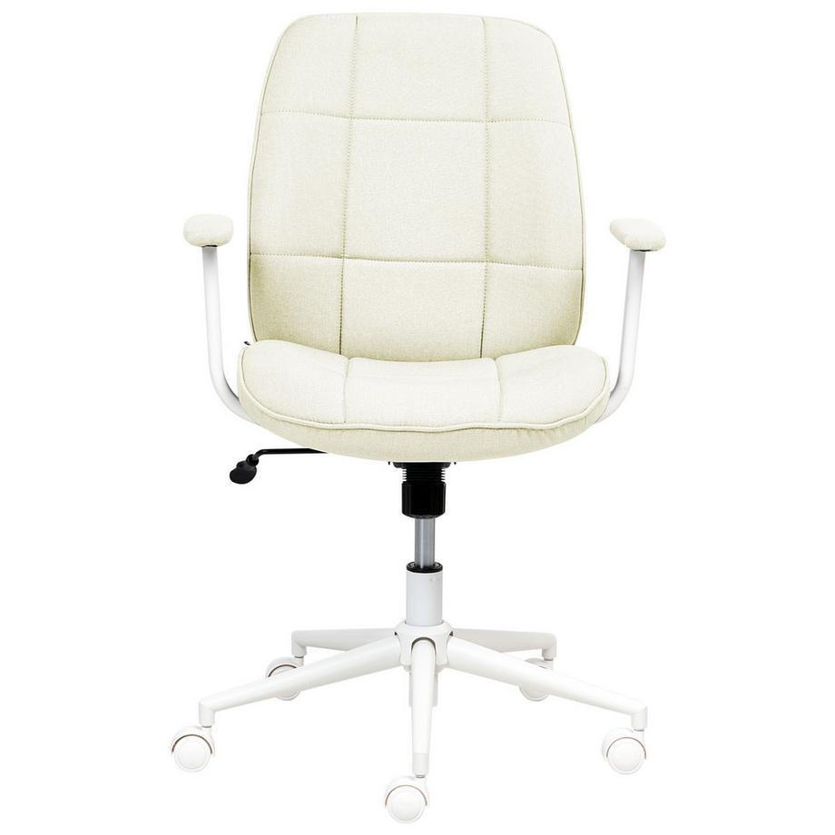 Beliani Chaise de bureau en Tissu Traditionnel CARLTON  