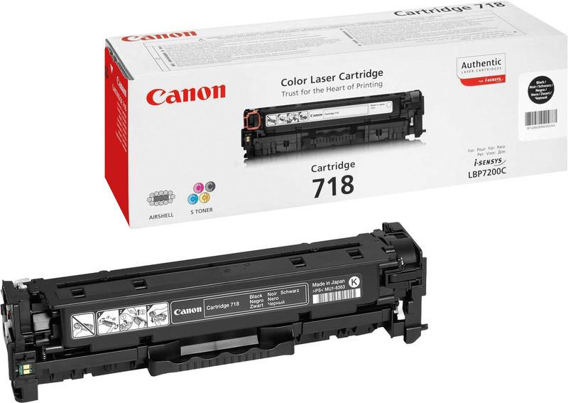 Canon  CANON Toner-Modul 718 schwarz 2662B002 LBP 7200 3400 Seiten 