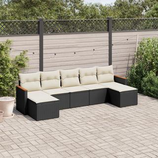 VidaXL set divano da giardino Polirattan  