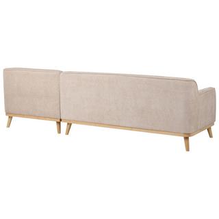 Beliani Ecksofa aus Chenillegewebe Modern SIMOS  