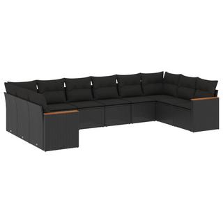 VidaXL set divano da giardino Polirattan  