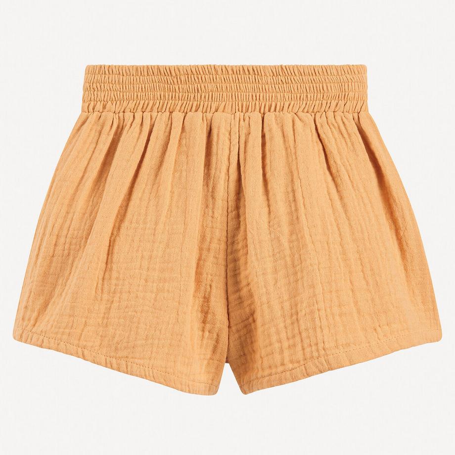 La Redoute Collections  Shorts aus Baumwollgaze mit elastischem Bund 