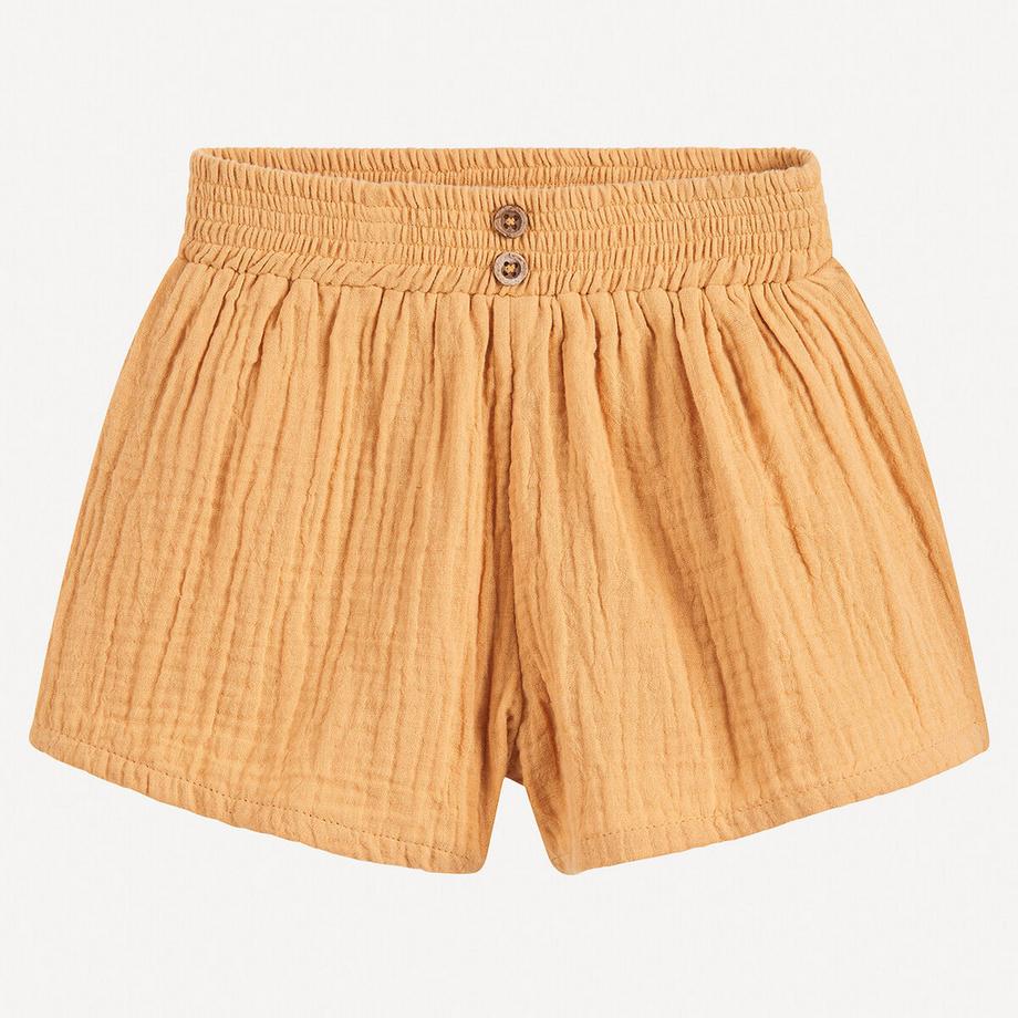 La Redoute Collections  Shorts aus Baumwollgaze mit elastischem Bund 