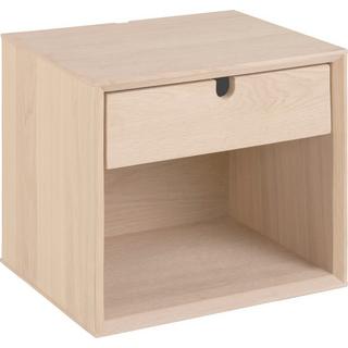 mutoni Table de chevet Stavanger blanc 37x32x33  