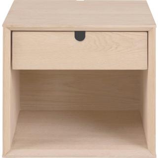 mutoni Table de chevet Stavanger blanc 37x32x33  