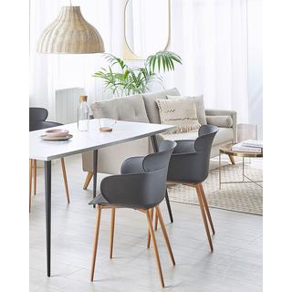 Beliani Lot de 2 chaises en Matière synthétique Moderne SUMKLEY  