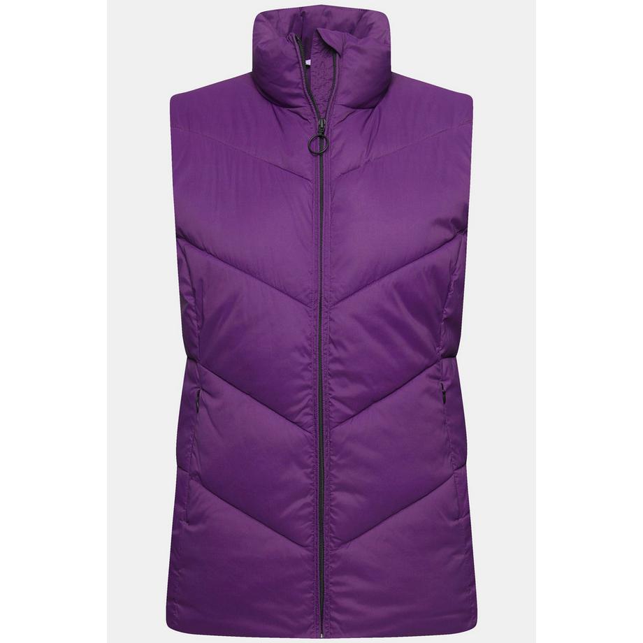 Ulla Popken Gilet matelassé Col montant sans manches  
