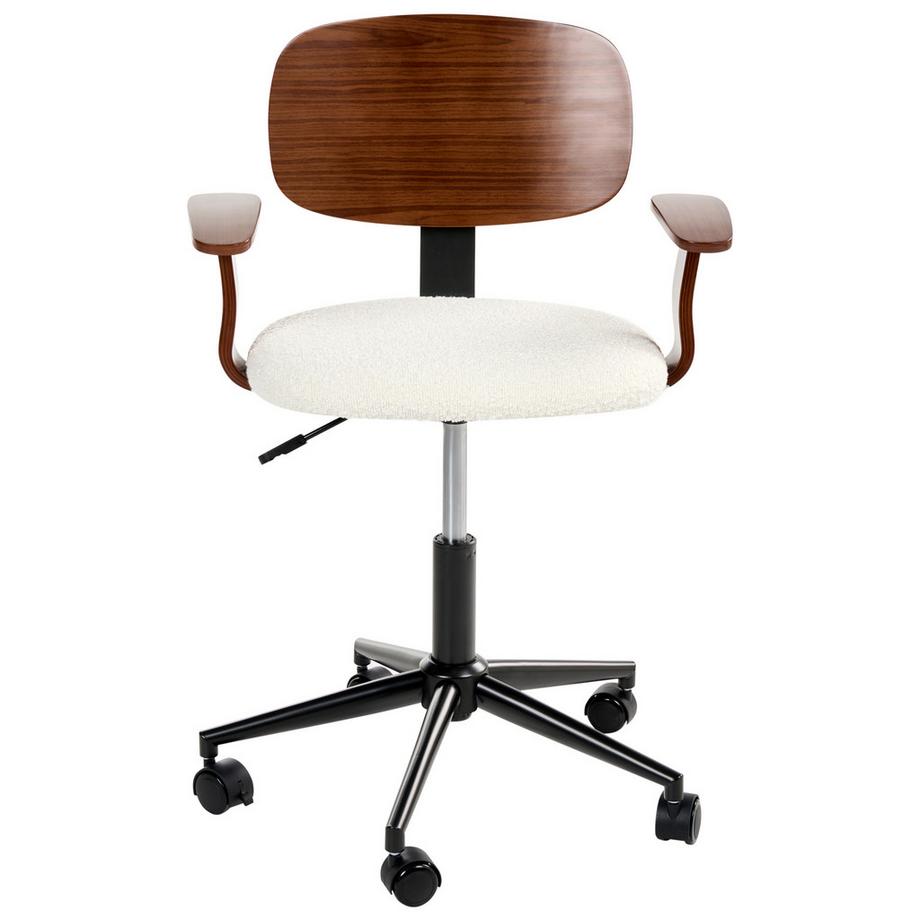 Beliani Chaise de bureau en Bouclé  GUNNISON  