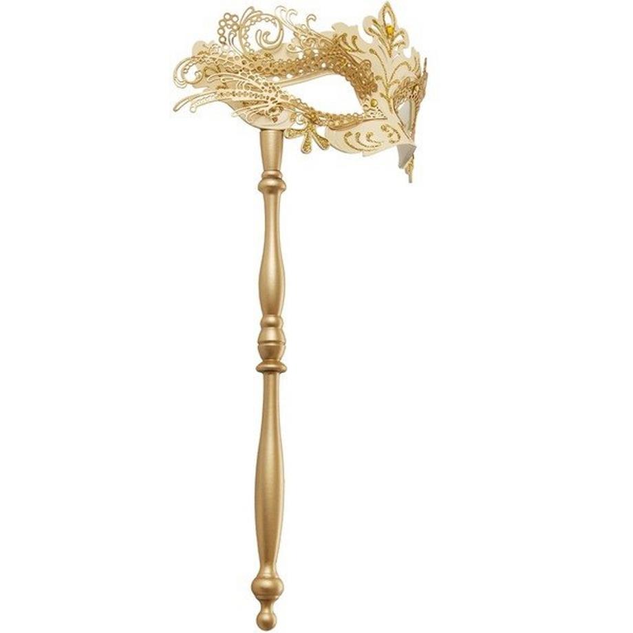 Tectake  Masque vénitien sur bâton 