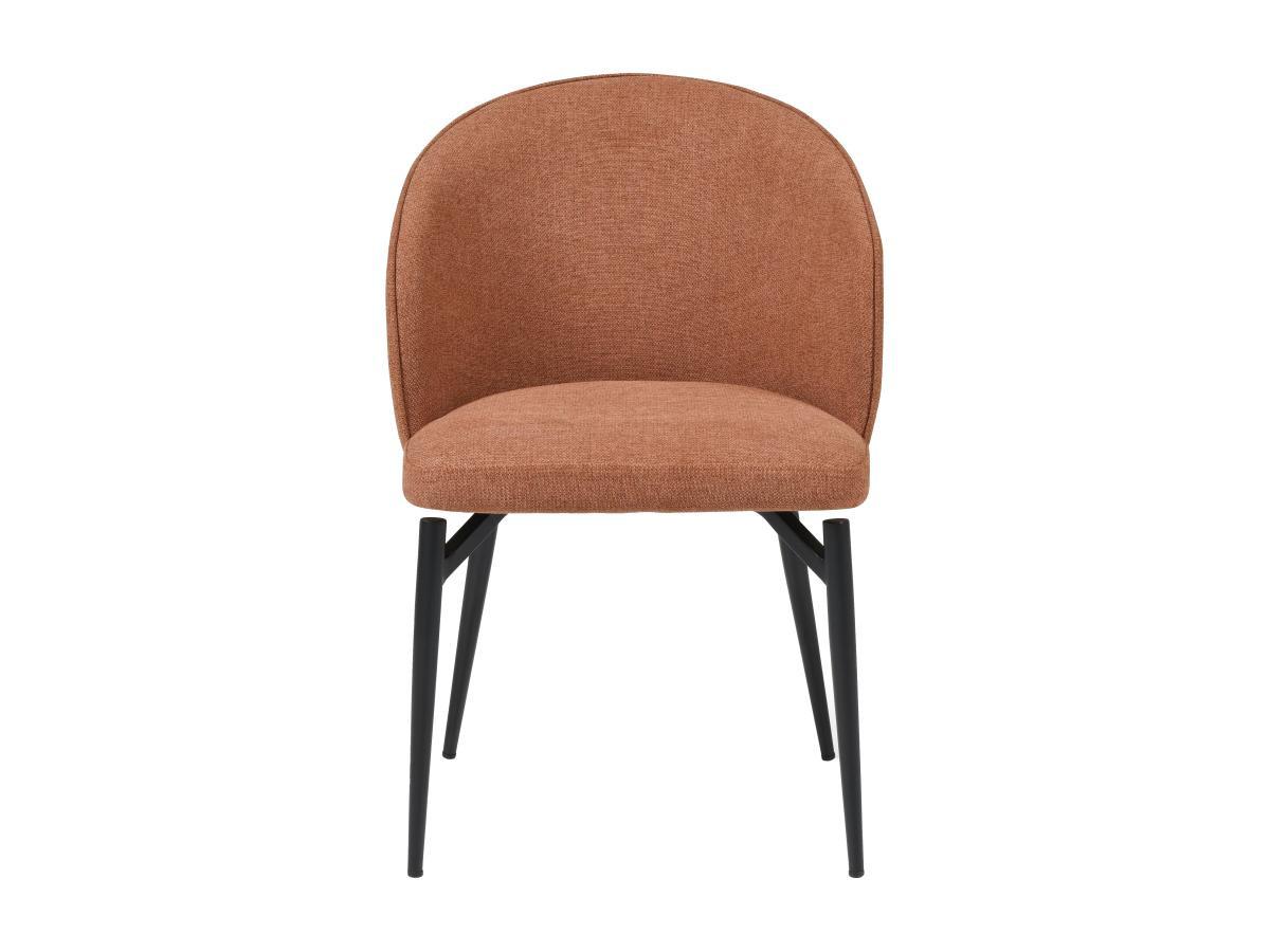 Maison Céphy Lot de 2 chaises en tissu et métal - Terracotta - GILONA de Maison Céphy  