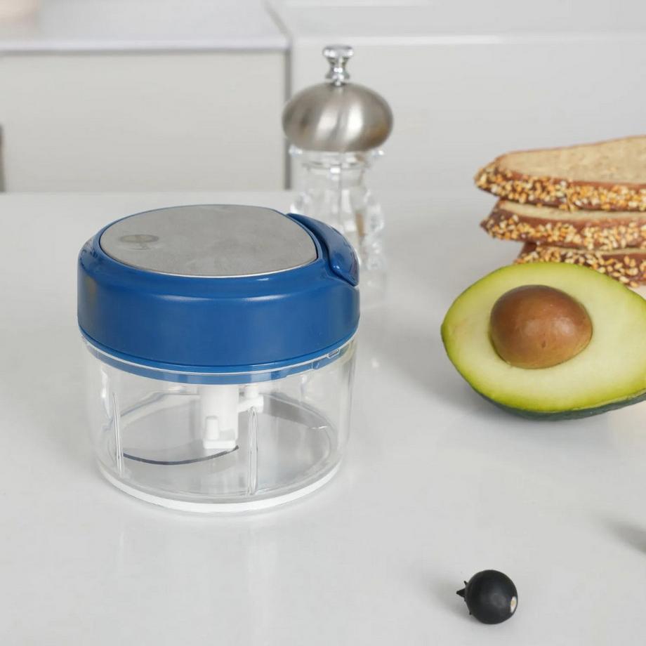 mastrad Mini hachoir universel bleu  