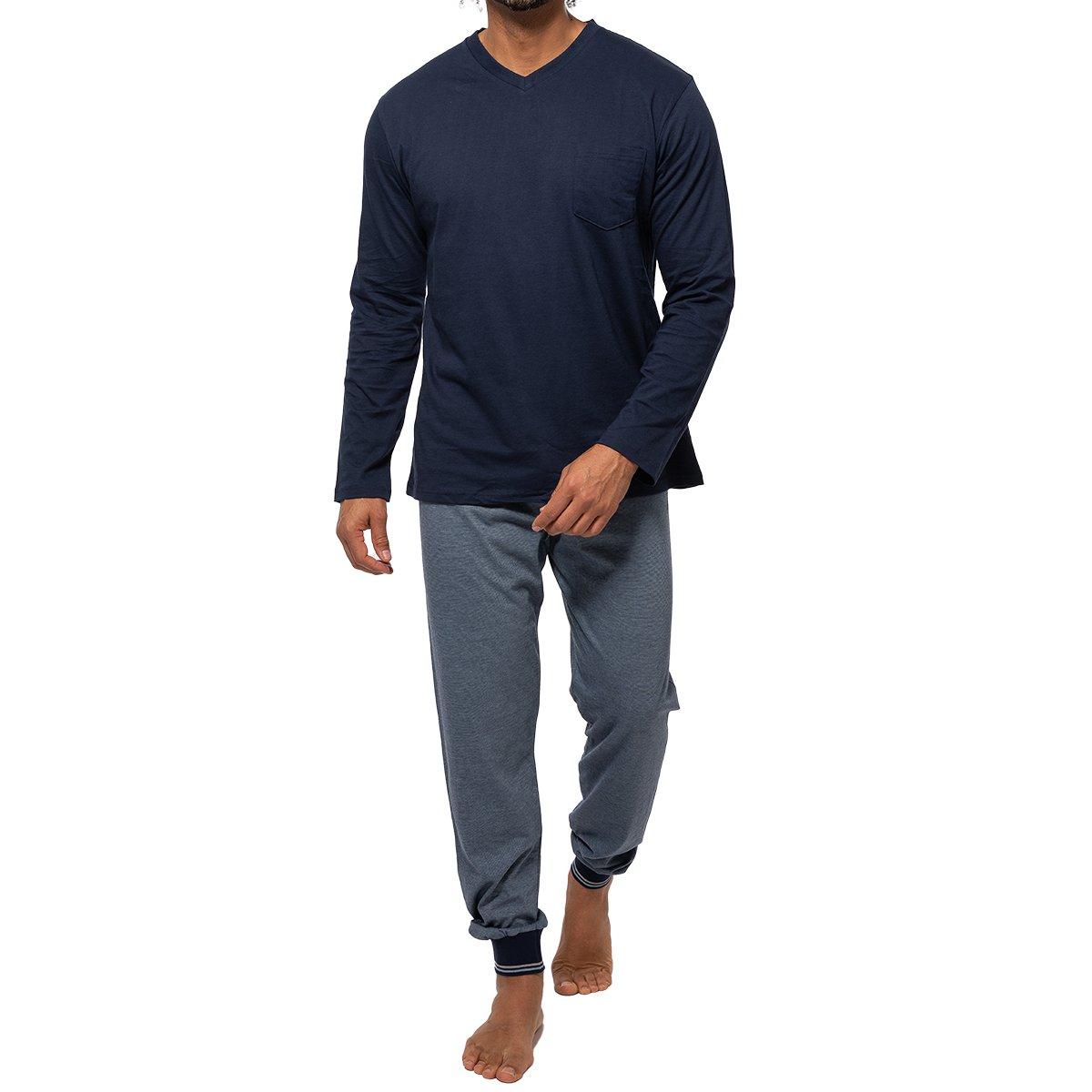 Image of Organic Cotton - Schlafanzug Unisex Marine XL