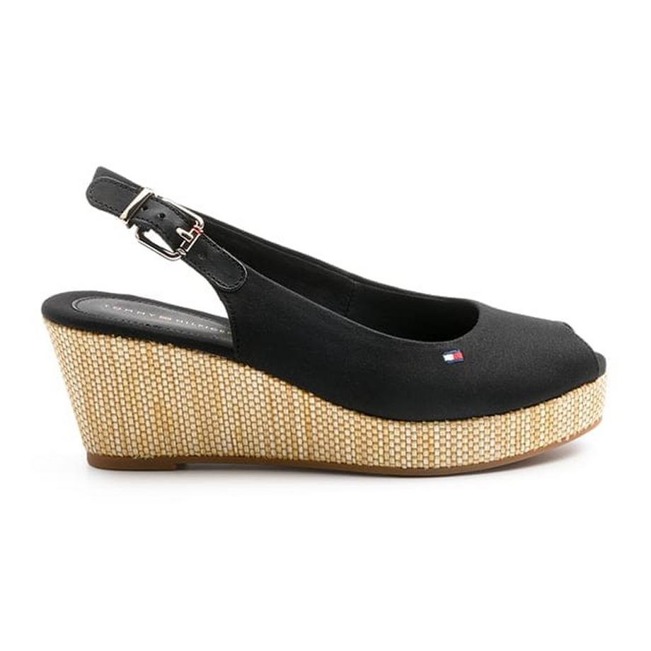 TOMMY HILFIGER  ICONIC ELBA SLING BACK WEDGE 