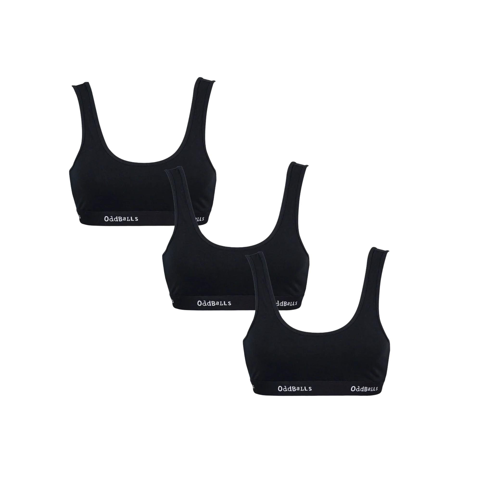 Image of Bralette (3erpack) Damen Schwarz M