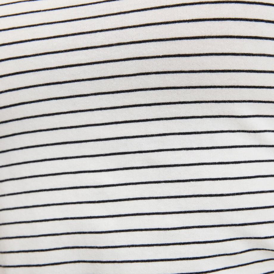 La Redoute Collections T-shirt rayé col U  