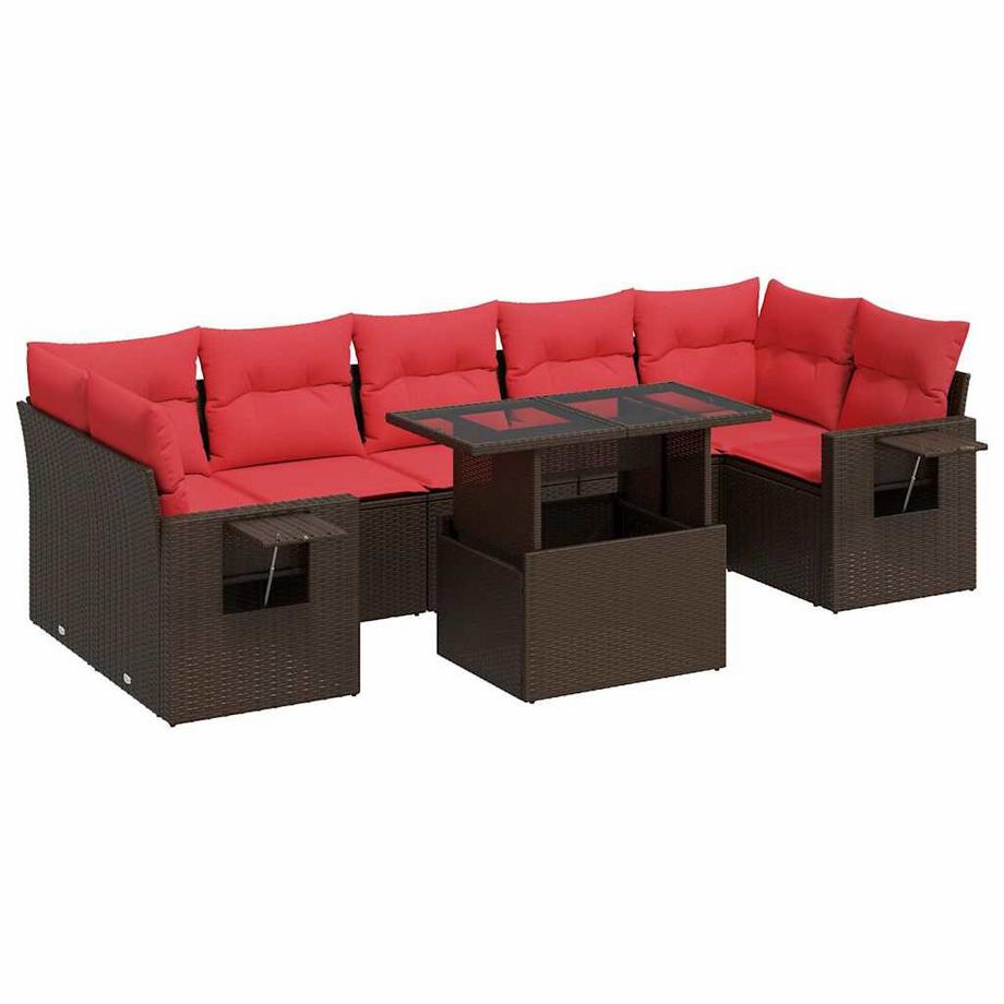 set divano da giardino Polirattan