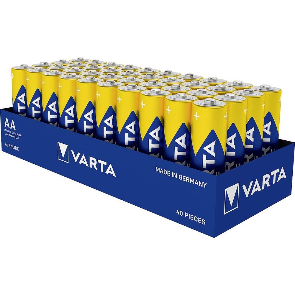 VARTA  Piles alcalines AA Longlife Power, lot de 40 