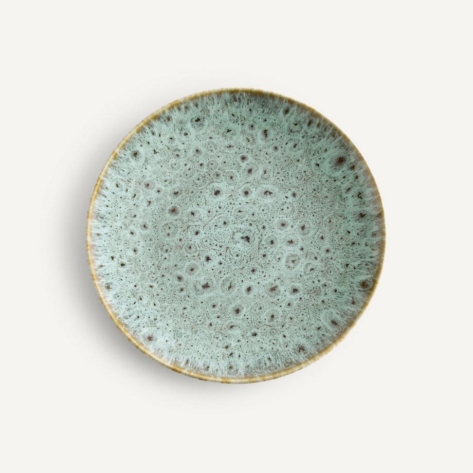 Lot de 4 assiettes à dessert grès émaillé