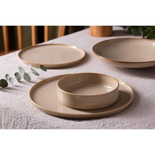 Bonna Speiseteller - Sand Hygge -  Porzellan  - 6er Set  