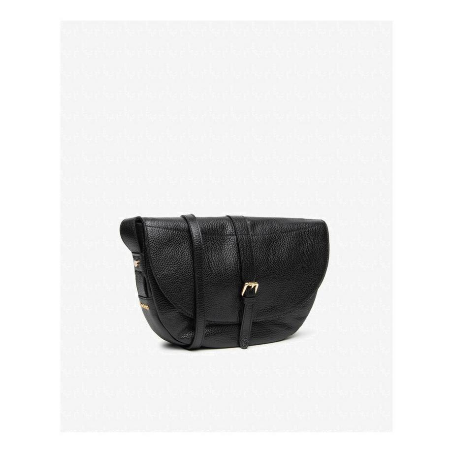 Nero Giardini Satteltasche mit genarbtem Leder und Schnalle  