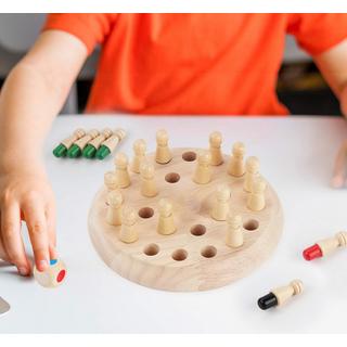 Activity-board  Holz-Memory-Schach, Memory-Match-Stick-Schach, Schachspiel Lernspielzeug, Memory-Schach, Holz-Memory-Schach für Kinder 