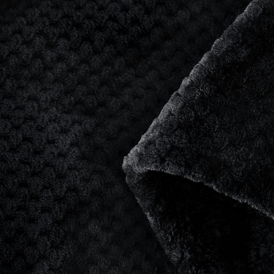 Alopini Superweiche warme Fleecedecke mit Waffelmuster  