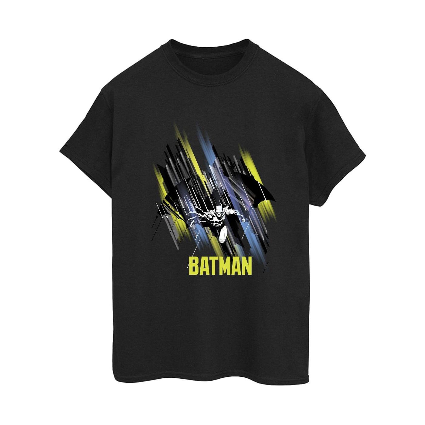 Image of Batman Flying Batman Tshirt Damen Schwarz 4XL