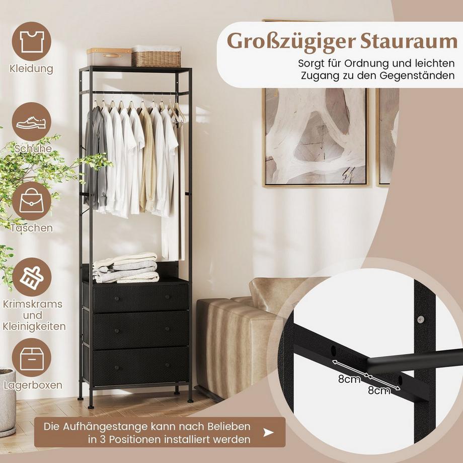 Northix Organisateur de garde-robe avec tiroirs  