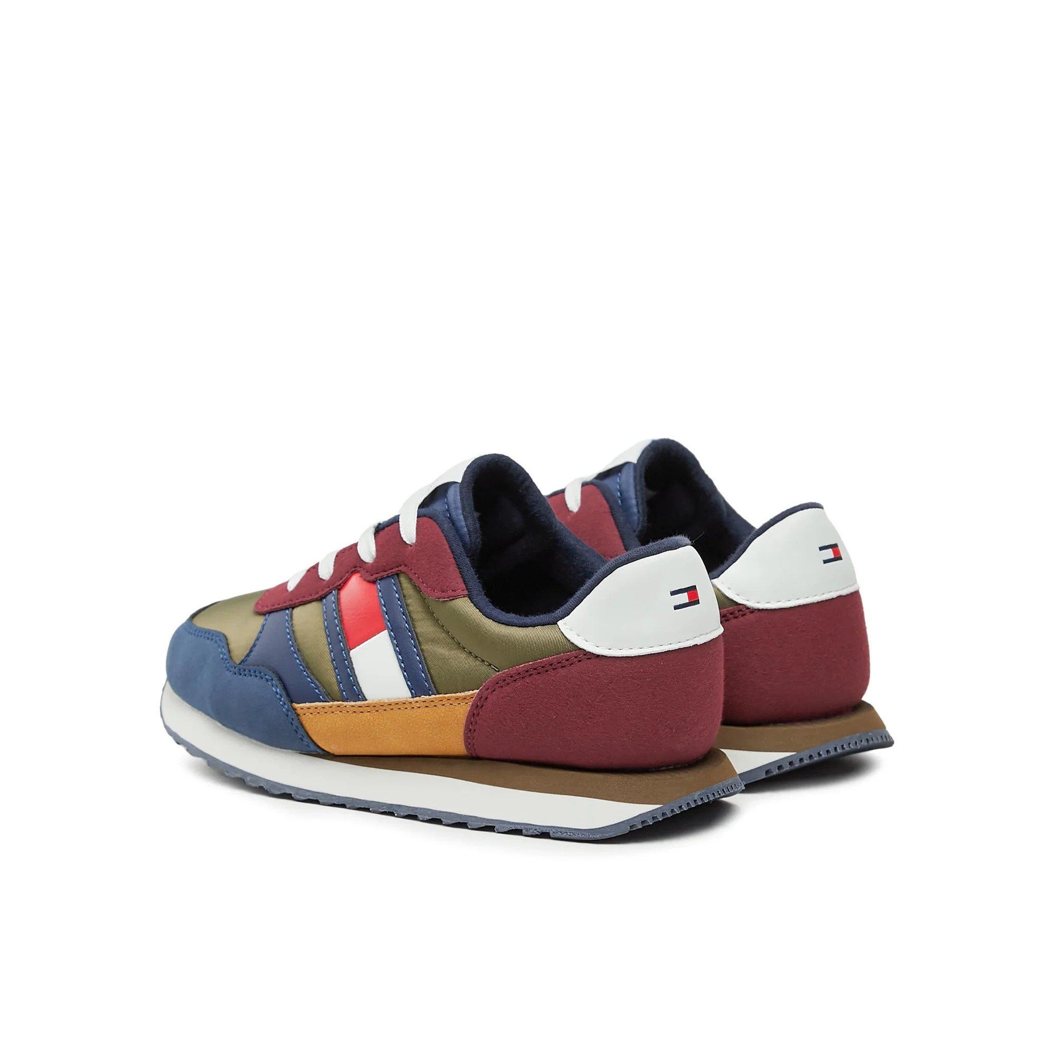 TOMMY HILFIGER  scarpe da ginnastica flag low cut lace-up per bambini flag 