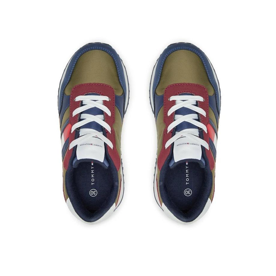 TOMMY HILFIGER  sneakers flag low cut lace-up damen flag 