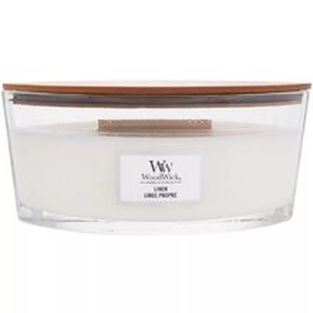 Hearthwick Flame WoodWick Linen Kerze