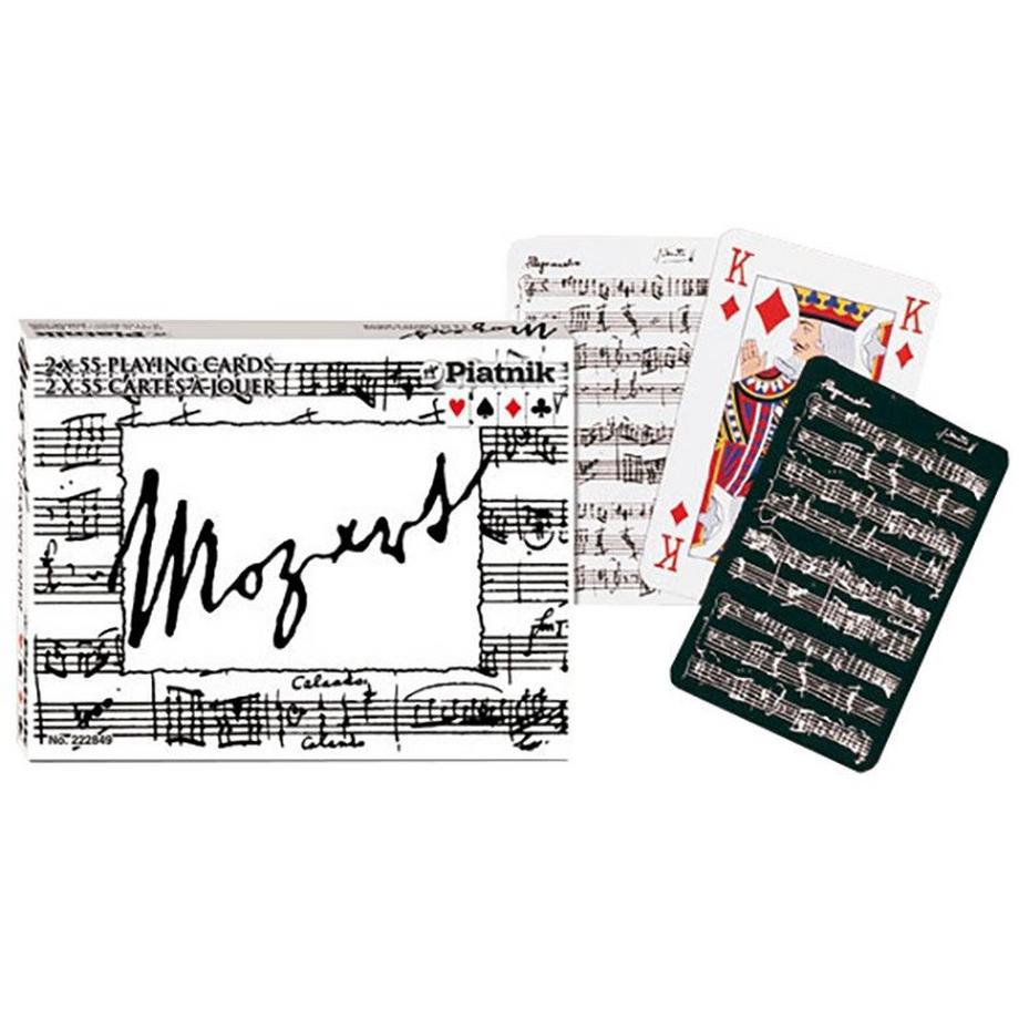 Designkarten Bridge, Mozart (black/white)